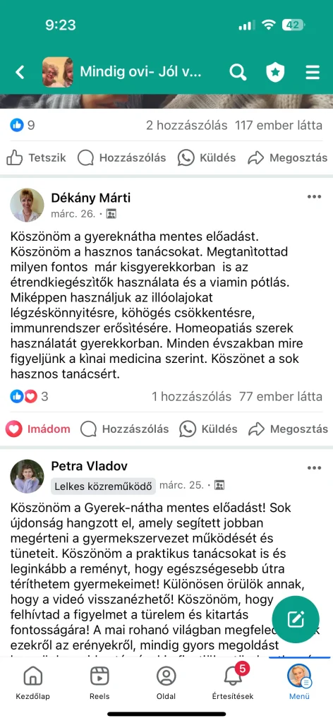 MINDIG OVI program Gyerek kurzus Vélemények 4