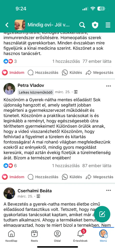 MINDIG OVI program Gyerek kurzus Vélemények 5