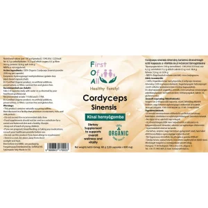 FOA Cordyceps Sinensis organikus gyogygomba por 100 kapszula kiteritett 2.webp
